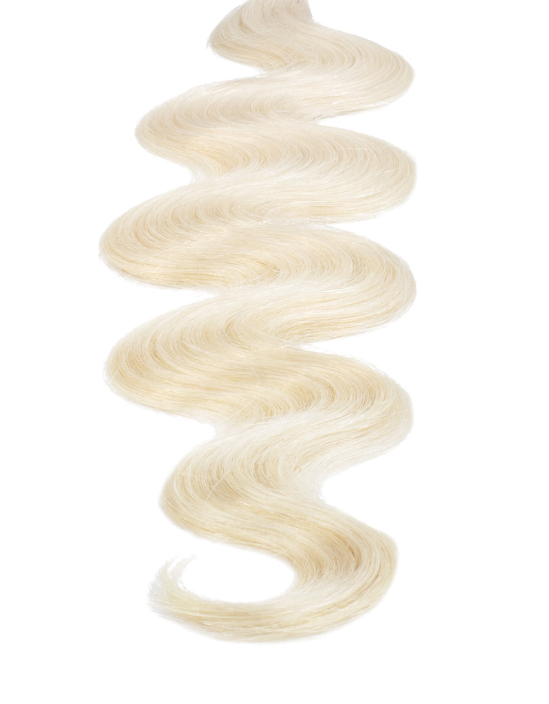 BELLAMI Professional Tape-In | 18" 50g White Blonde #80 Natural Body Wave Hair Extensions
