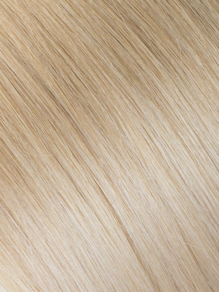 BELLAMI Professional Hand-Tied Weft 16" 56g Ash Brown/Golden Blonde #8/#610 Ombre Hair Extensions