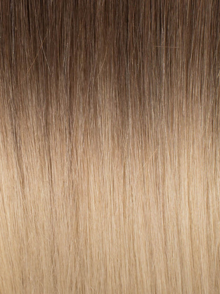 BELLAMI Professional Tape-In 20" 50g Brown Blonde #8/#12 Rooted Body Wave Hair Extensions