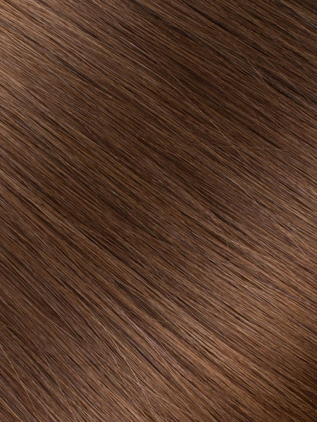 BELLAMI Professional Hand-Tied Weft 22" 80g Chocolate Brown #4 Natural Hair Extensions
