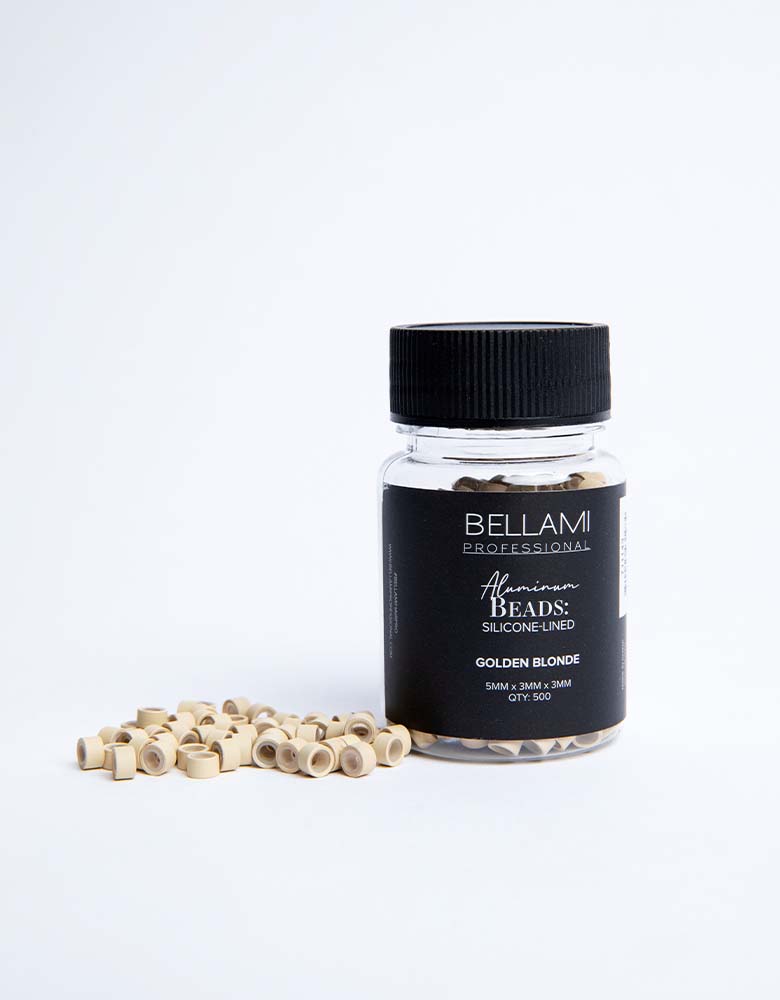 Aluminum Beads: Silicone-Lined (Volume Weft/Hand-Tied Weft) - 5mm x 3mm x 3mm