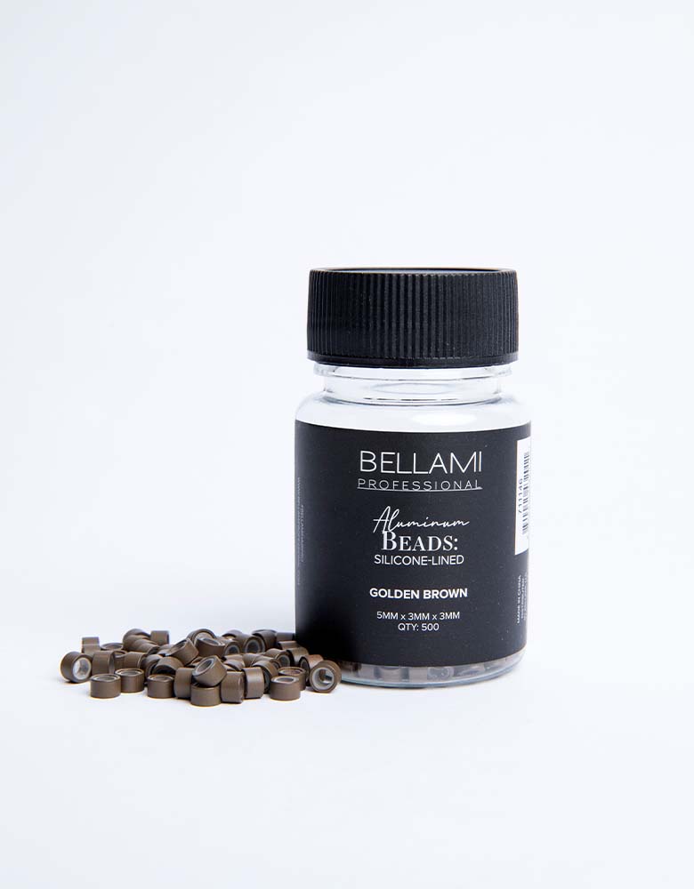 Aluminum Beads: Silicone-Lined (Volume Weft/Hand-Tied Weft) - 5mm x 3mm x 3mm