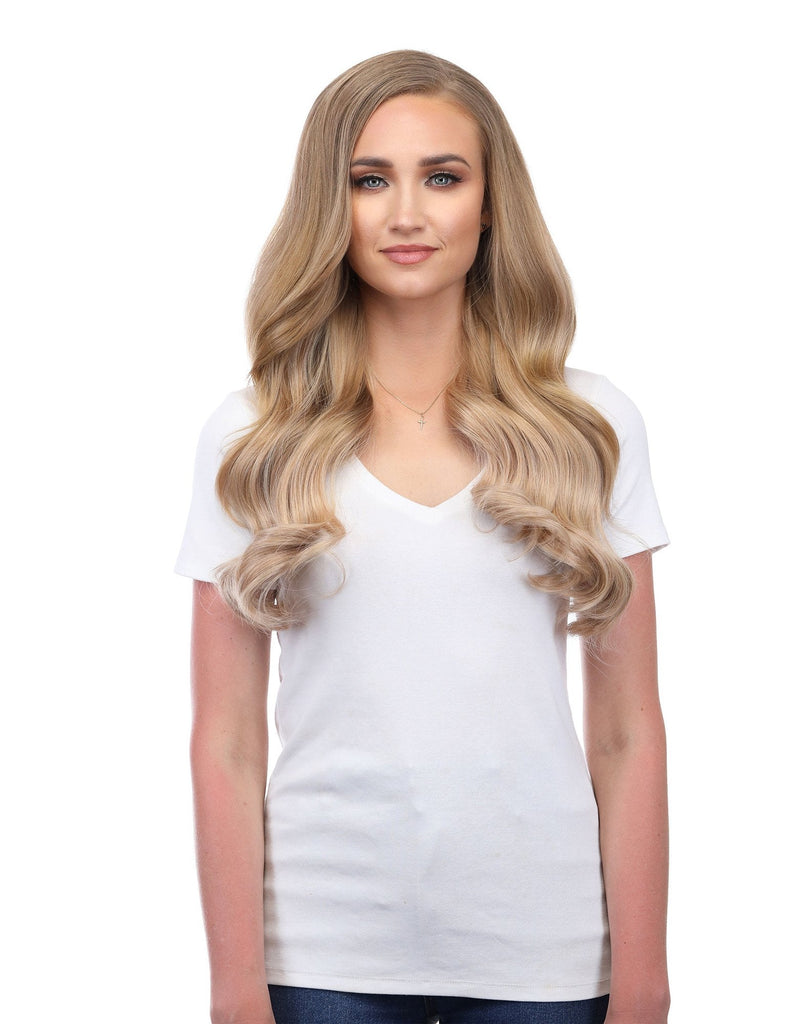 BELLAMI Professional Lace Weft | Maxima 260g 20" Dirty Blonde (18) Natural Clip-In Hair Extensions