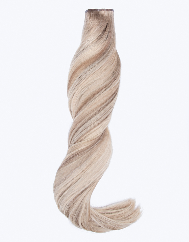BELLAMI Professional Silk Seam™ | 140g 18" Pearl Blonde (8C/88) Highlight Clip-In Hair Extensions