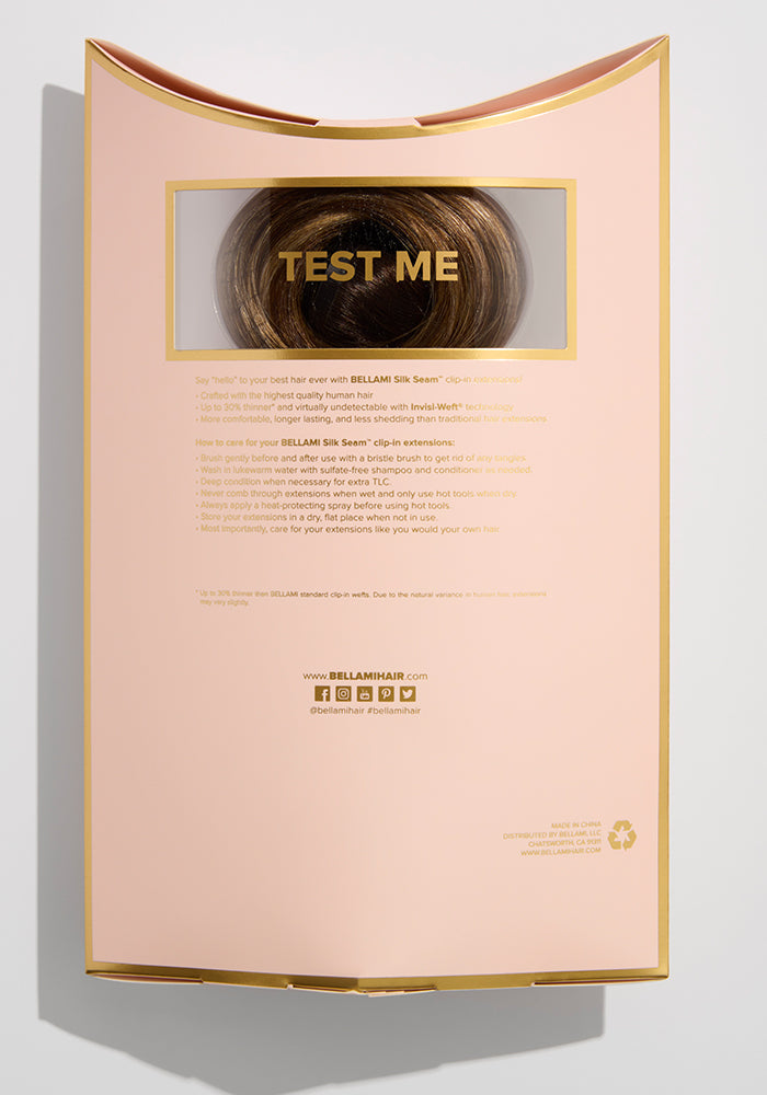 BELLAMI Professional Silk Seam™ | 18" 140g Dirty Brunette Highlight Clip-In Hair Extensions