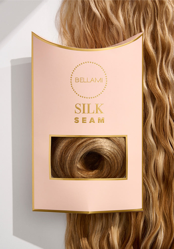 BELLAMI Professional Silk Seam™ | 26" 360g Vanilla Latte Highlight Clip-In Hair Extensions