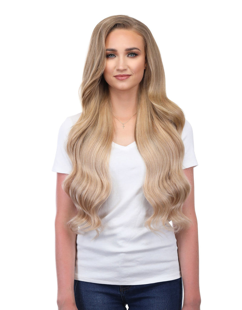 BELLAMI Professional Silk Seam™ | 360g 26" Dirty Blonde (18) Natural Clip-In Hair Extensions
