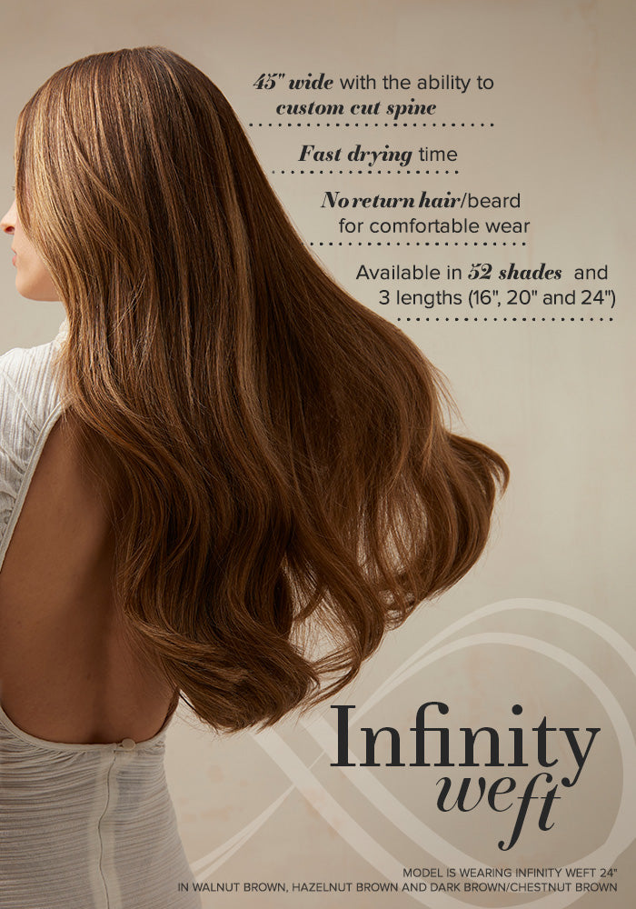 BELLAMI Professional Infinity Weft 20" 80g 24K Glimmer #3/24 Hybrid Blends Hair Extensions