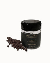 Micro Aluminum Beads: Colored Silicone-Lined Auburn Brown 4x2x3