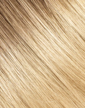 BELLAMI Silk Seam 240g 22" Ash Brown/Honey Blonde (8/20/24/60) Rooted Clip-In Hair Extensions