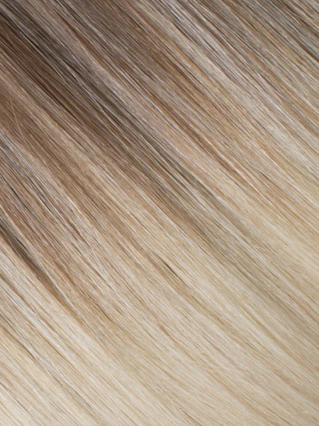 BELLAMI Professional Flex Weft | 22" 160g Ash Brown/Ash Blonde (#8/#60) Balayage Hair Extensions