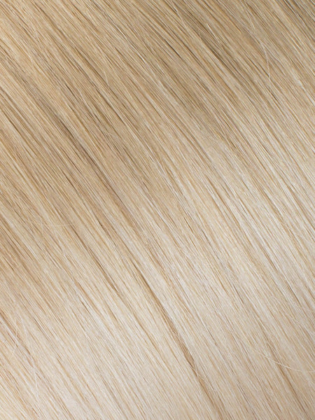 BELLAMI Professional Infinity Weft | 22" 85g Ash Brown/Golden Blonde (#8/#610) Rooted Hair Extensions