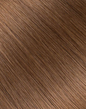 BELLAMI Professional Flex Weft 24" 175g Chestnut Brown #6 Natural Hair Extensions
