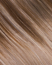 BELLAMI Silk Seam 180g 20" Cool Brown/Dirty Blonde (17/18) Highlight Clip-In Hair Extensions
