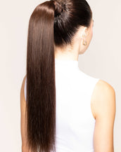 BELLAMI x Andrew Fitzsimons 20" The Ponytail 100g Dark Brown (2)