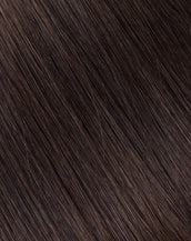 BELLAMI Silk Seam 50g 20" Volumizing Weft Dark Brown (2) Natural Clip-In Hair Extension