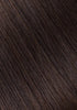 BELLAMI Silk Seam 50g 20" Volumizing Weft Dark Brown (2) Natural Clip-In Hair Extension