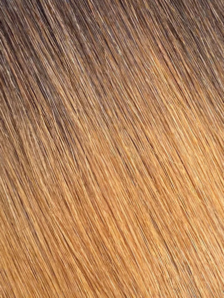 BELLAMI Professional Silk Seam™ | 240g 22" Dark Brown/Ash Brown (2/8) Ombre Clip-In Hair Extensions
