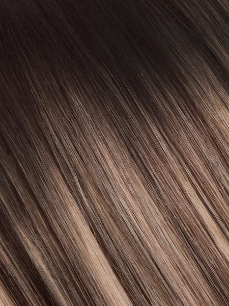 BELLAMI Professional Silk Seam™ | 180g 20" Dark Brown/Dirty Blonde (2/18) Clip-In Hair Extensions