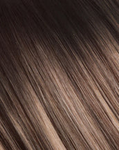 BELLAMI Silk Seam 55g 22" Volumizing Weft Dark Brown/Dirty Blonde (2/18) Clip-In Hair Extension