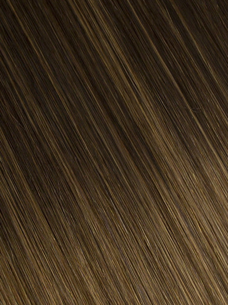 BELLAMI Professional Infinity Weft | 22" 85g Dark Brown/Chestnut Brown (#2/#6) Balayage Hair Extensions