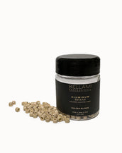Micro Aluminum Beads: Colored Silicone-Lined Golden Blonde 4x2x3