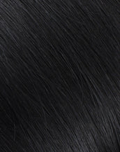 Bellissima 220g 22'' Jet Black (#1) Natural Clip-In Hair Extensions