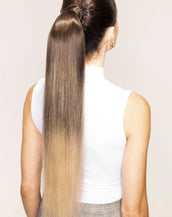 BELLAMI x Andrew Fitzsimons 24" The Ponytail 120g Mochachino Brown/Dirty Blonde (1C/18) Balayage