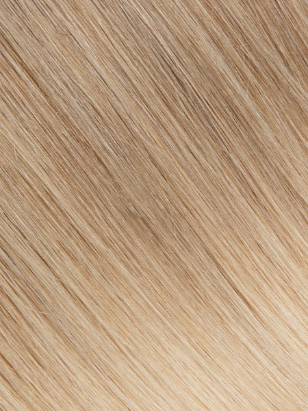 BELLAMI Professional Infinity Weft | 22" 85g Midnight Ice Blonde (#8C/#60) Balayage Hair Extensions
