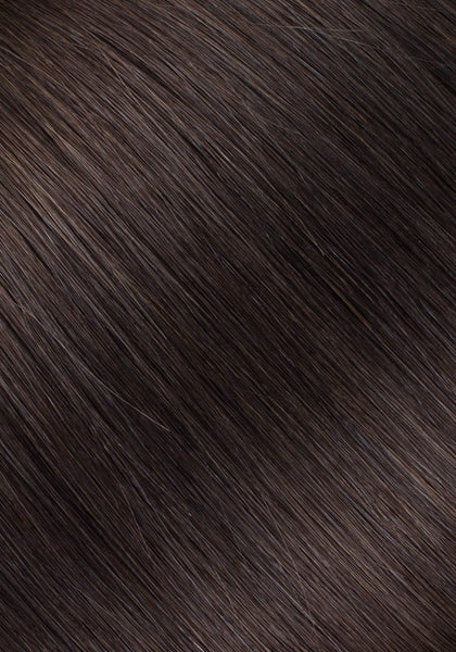 BELLAMI Silk Seam 360g 26" Mochachino Brown (1C) Natural Clip-In Hair Extensions