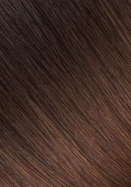 BELLAMI Professional Flex Weft 24" 175g Mochachino Brown/Chestnut Brown #1C/#6 Ombre Hair Extensions