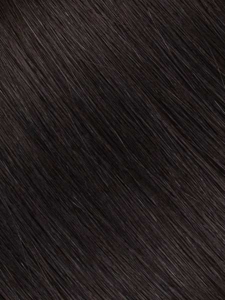 BELLAMI Professional I-Tips | 24" 25g  Off Black #1B Natural Straight Hair Extensions