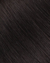 BELLAMI Silk Seam 50g 16" Volumizing Weft Off Black (1B) Natural Clip-In Hair Extension