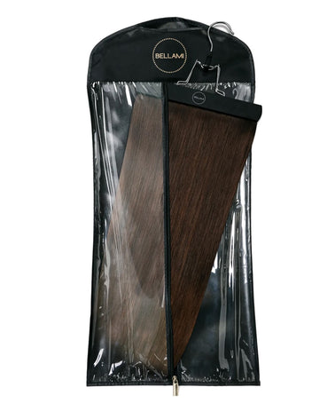 Bellami Hair Extensions Carrier & Hanger - Black (White Logo)