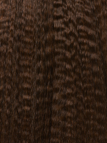BELLAMI Professional Silk Seam™ | 200g 16" Chocolate Brown Natural Blowout Textured Hair Extensions