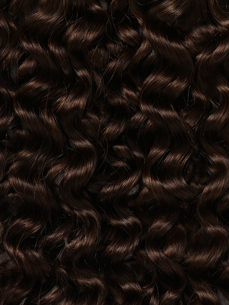 BELLAMI Professional Silk Seam™ | 240g  24" Dark Brown Natural (3A) Textured Hair Extensions