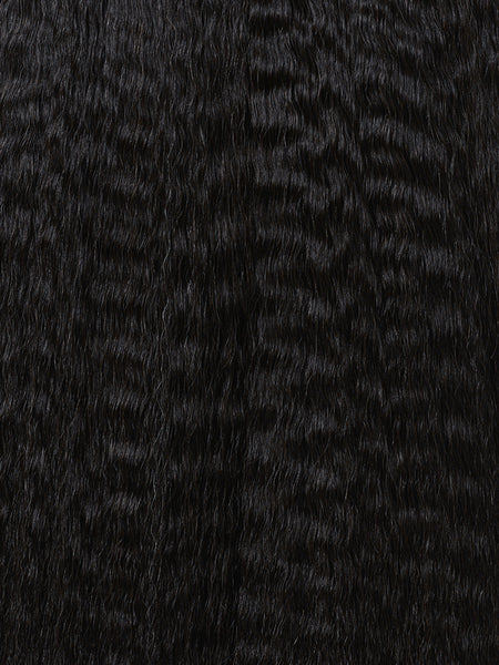 BELLAMI Professional Silk Seam™ | 200g 16" Jet Black Natural Blowout Textured Hair Extensions
