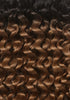 BELLAMI Professional Silk Seam™ | 200g 16" Off Black/Almond Brown Rooted (3A) Textured Hair Extensions