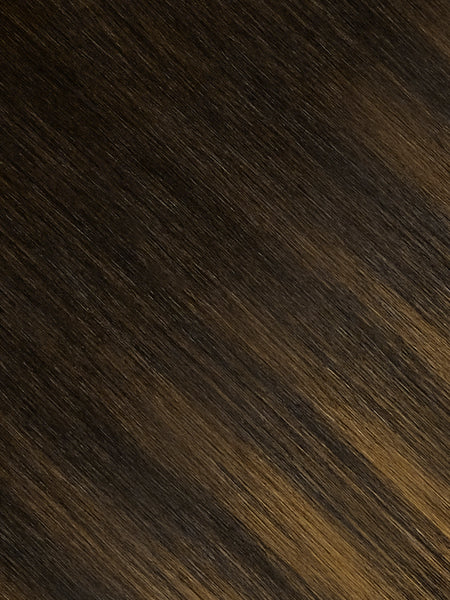 BELLAMI Professional I-Tips | 24" 25g Sunlit Cocoa #1C/4/6 Hybrid Blend Hair Extensions