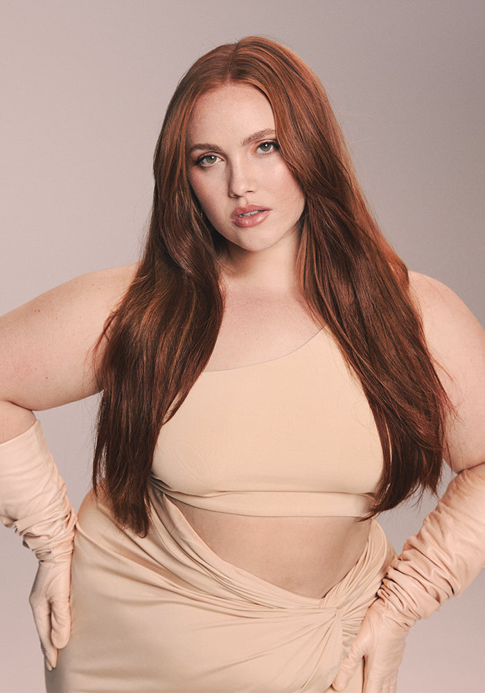 BELLAMI Professional Silk Seam™ | 24" 260g Bronzed Amber Natural Clip-In Hair Extensions