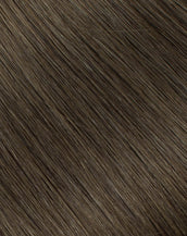 BELLAMI Silk Seam 180g 20" Walnut Brown (3) Natural Clip-In Hair Extensions