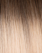 BELLAMI Professional Infinity Weft 20" 80g Walnut Brown/Ash Blonde #3/#60 Rooted Hair Extensions