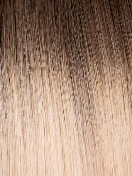 BELLAMI Professional Infinity Weft | 20" 80g Walnut Brown/Ash Blonde #3/#60 Rooted Hair Extensions