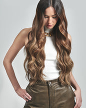 BELLAMI Professional Infinity Weft 24" 90g Espresso Smokeshow #1C/24/6C Hybrid Blends Hair Extensions