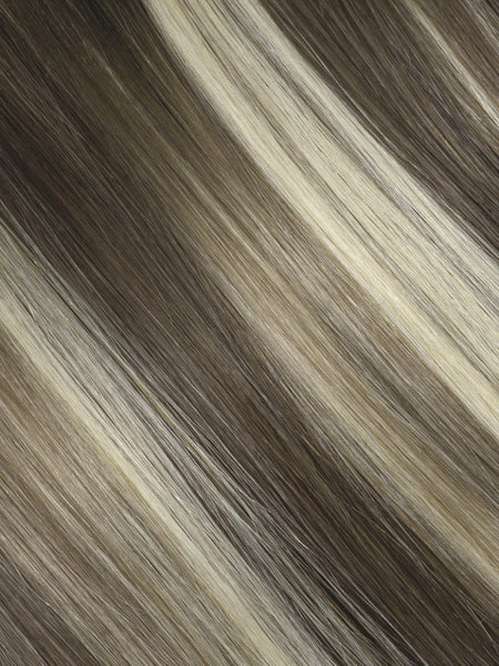 BELLAMI Professional Silk Seam™ | 240g 22" White Mocha Rooted Highlight Hair Extensions