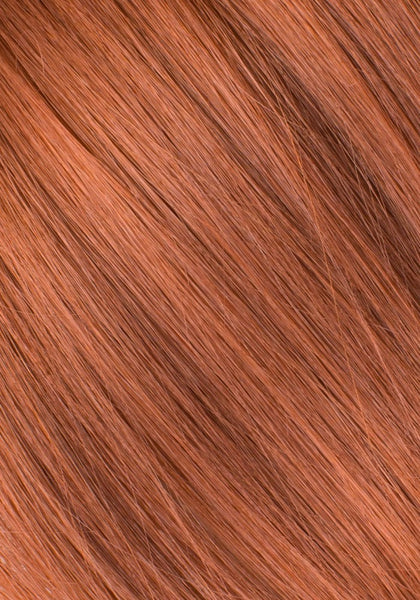 BELLAMI Silk Seam 55g 22" Volumizing Weft Vibrant Red (33) Natural Clip-In Hair Extension