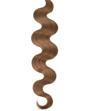 BELLAMI Professional Keratin Tip 16" 25g  Ash Brown #8 Natural Body Wave Hair Extensions