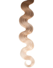 BELLAMI Professional Keratin Tip 18" 25g  Ash Brown/Ash Blonde #8/#60 Balayage Body Wave Hair Extensions