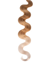 BELLAMI Professional Volume Weft 24" 175g Ash Brown/Golden Blonde #8/#610 Ombre Body Wave Hair Extensions