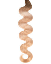 BELLAMI Professional Tape-In 18" 50g Brown Blonde #8/#12 Rooted Body Wave Hair Extensions